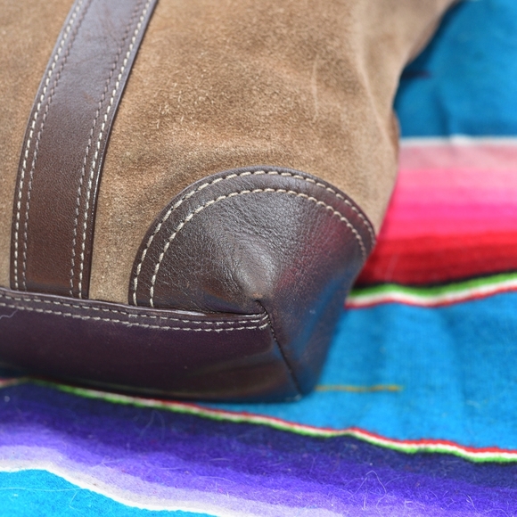 Coach Brown and Dark Brown Tote Bag - Picture 4 of 9